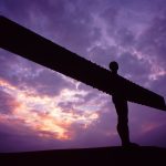 The Angel of the North against a purple sky | Calcurate Business Rates Software Calculator